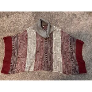 Poof Womens‎ Multicolored Shaw/Sweater
